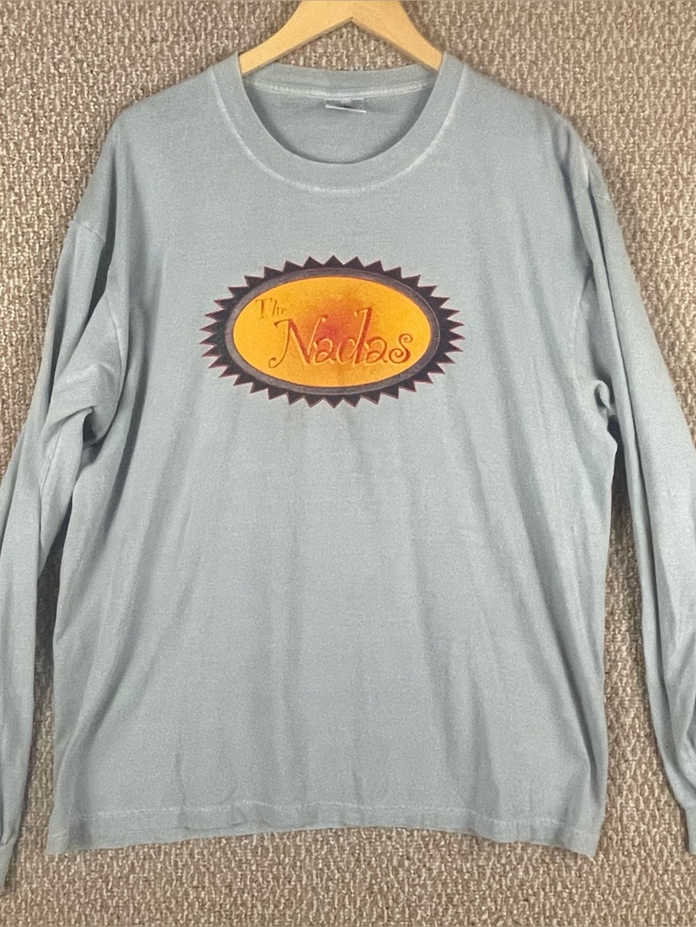 The Nadas T-Shirt Mens Large Des Moines Iowa Band Tee Long Sleeve T708
